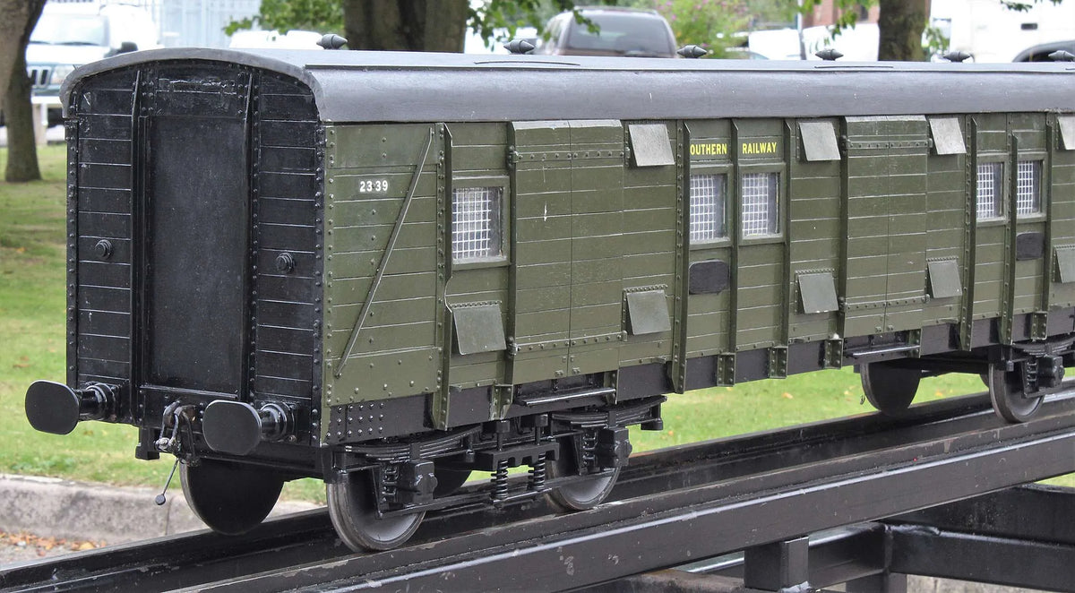 5 inch gauge Southern Railway bogie luggage van