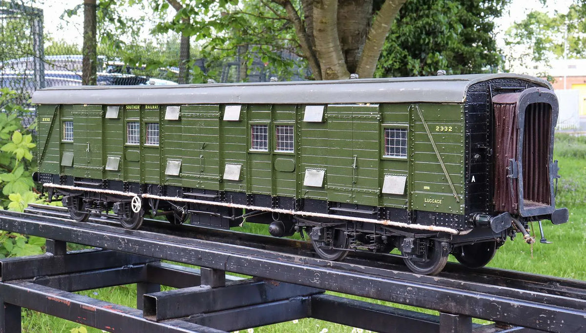 5 inch gauge Southern Railway bogie luggage van