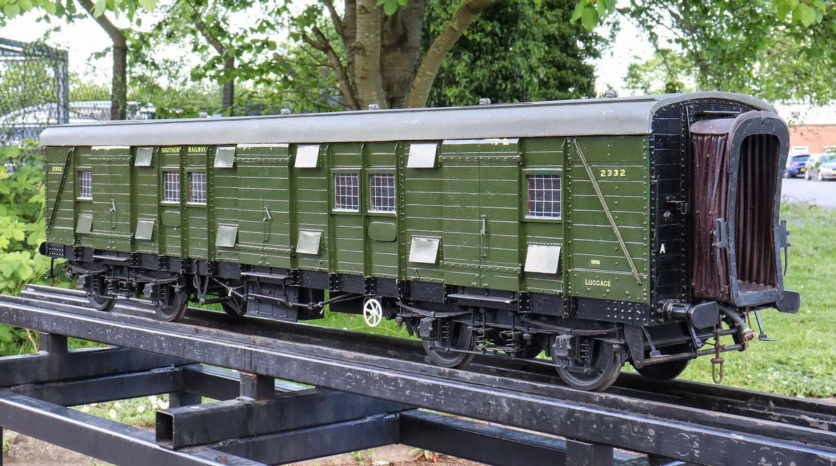 5 inch gauge Southern Railway bogie luggage van