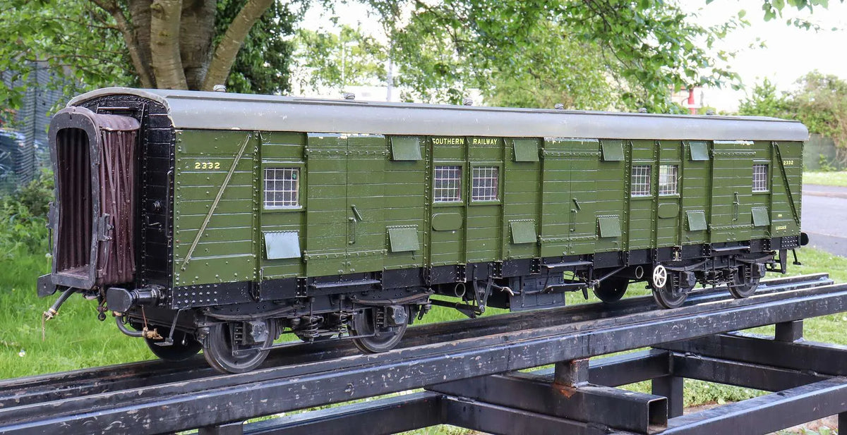 5 inch gauge Southern Railway bogie luggage van