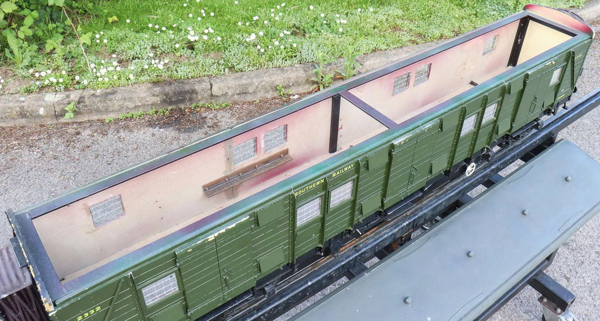 5 inch gauge Southern Railway bogie luggage van