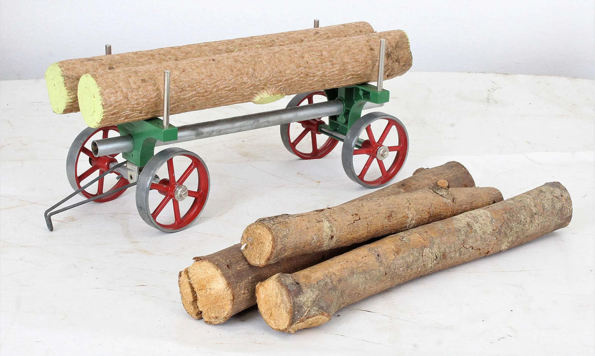 Pair of Mamod lumber wagons