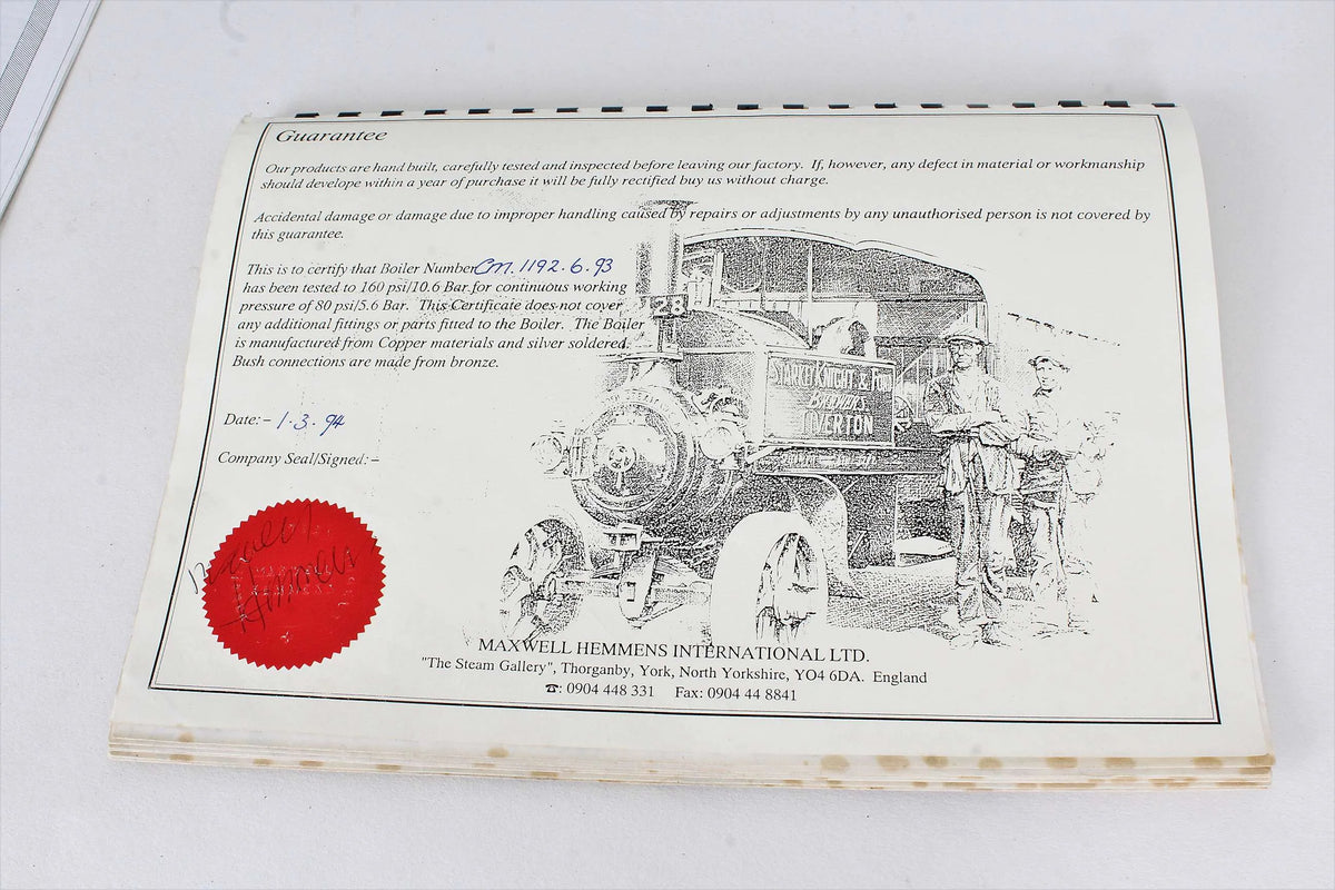 Maxwell Hemmens Showmans tractor with organ
