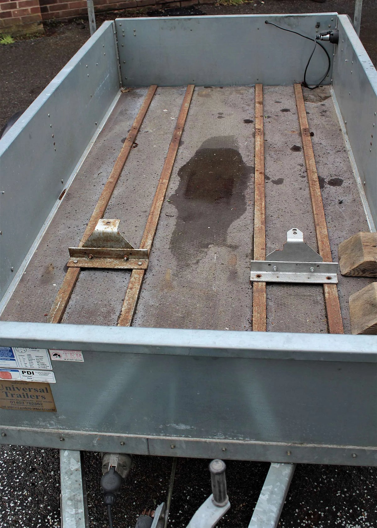 1400Kg Ifor Williams GD84 trailer fitted for 7 1/4 inch gauge locomotives