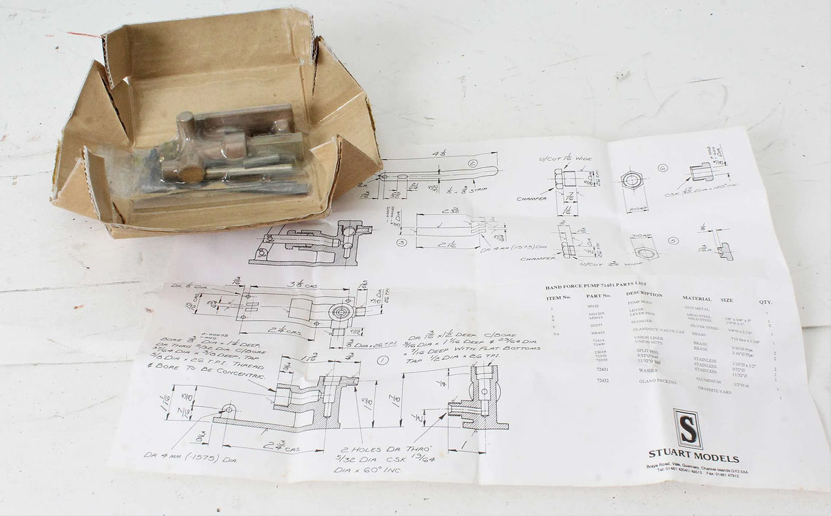 Stuart hand pump castings