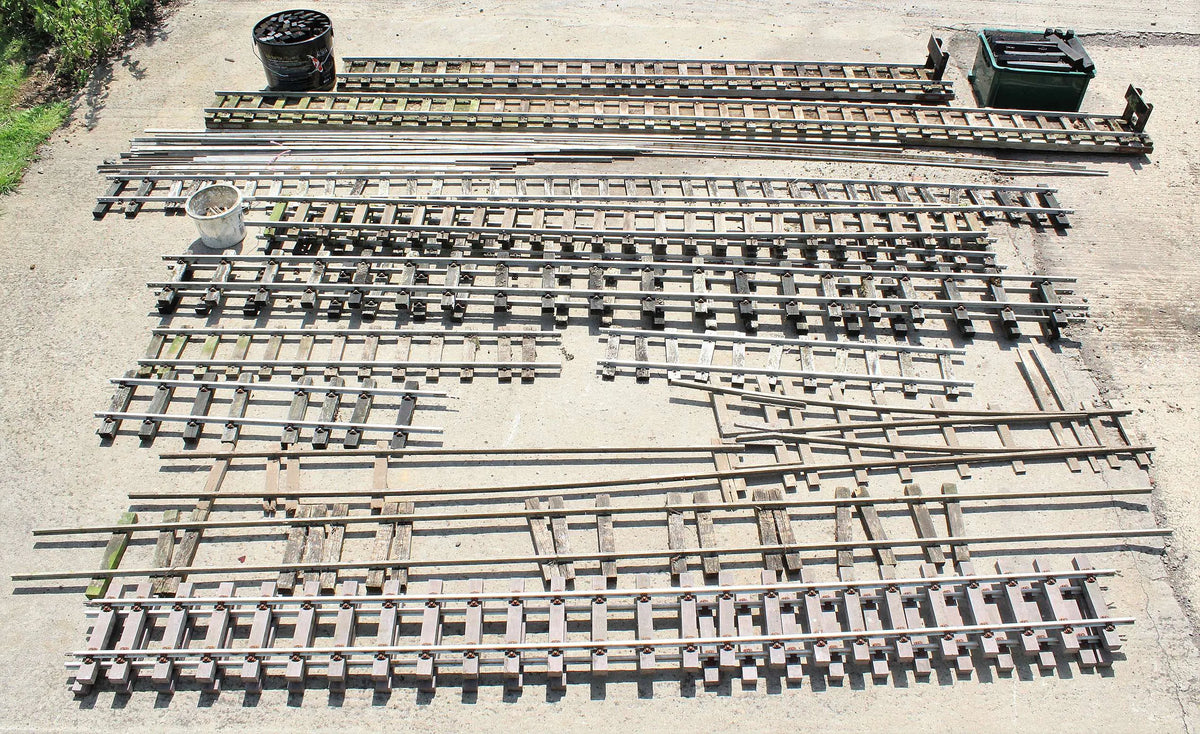 5 inch gauge track & turnout, 16mm rail
