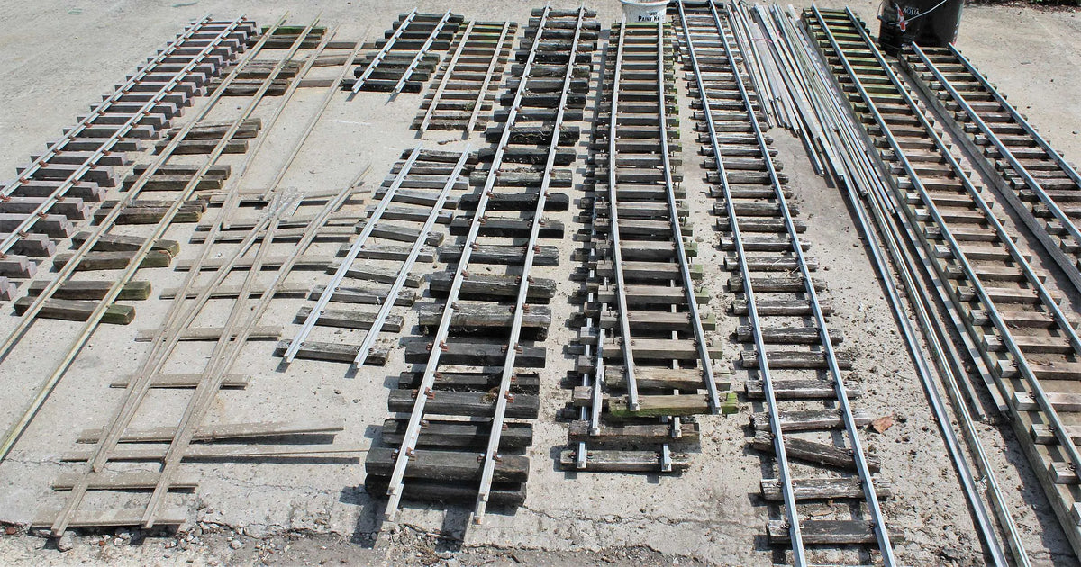 5 inch gauge track & turnout, 16mm rail