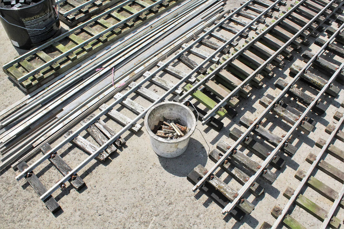 5 inch gauge track & turnout, 16mm rail