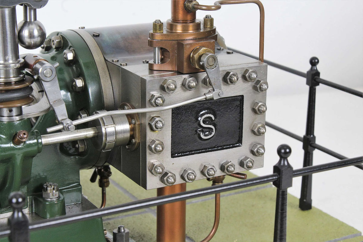 Stuart No.9 horizontal mill engine with governor and water pump