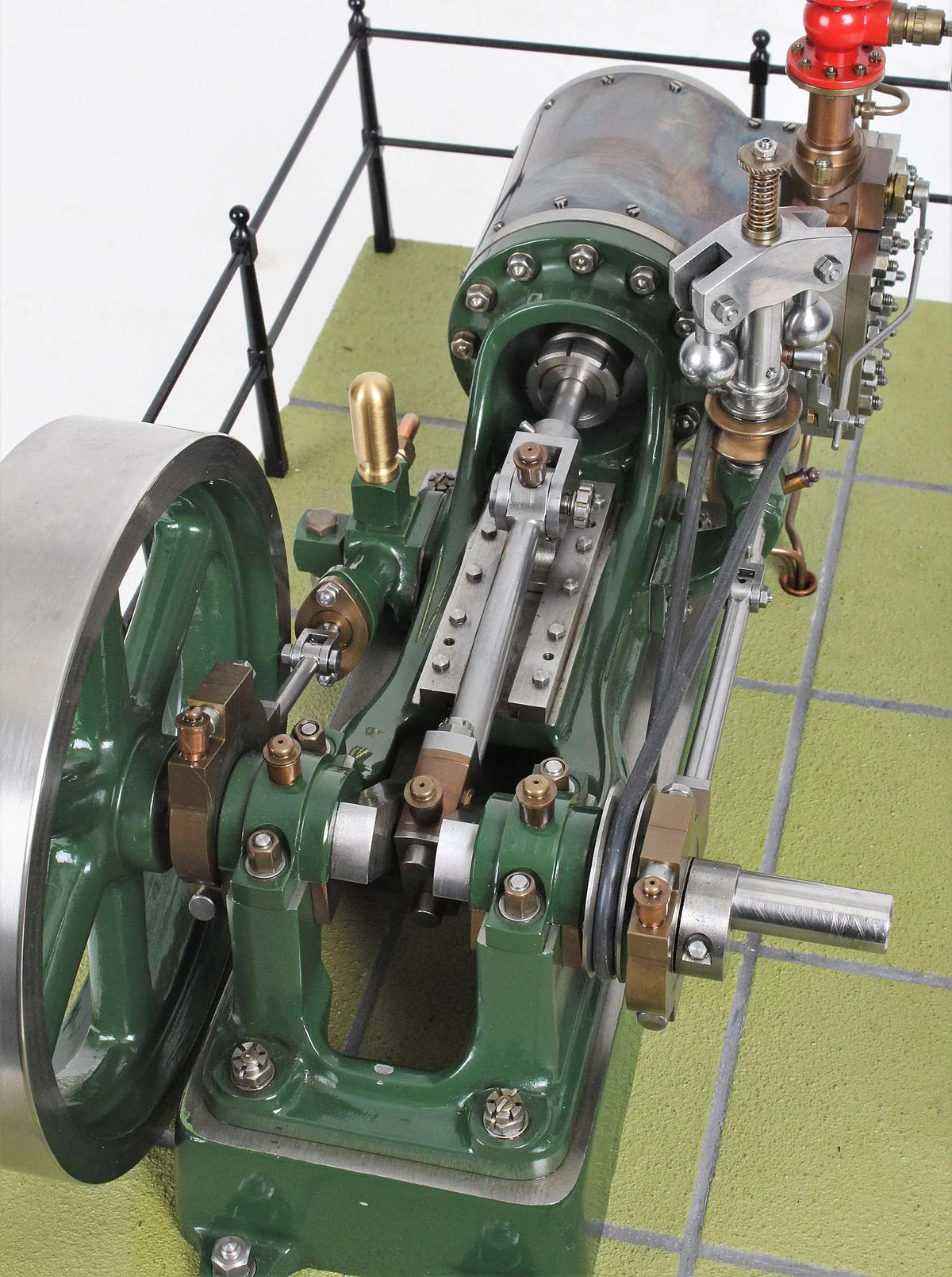 Stuart No.9 horizontal mill engine with governor and water pump