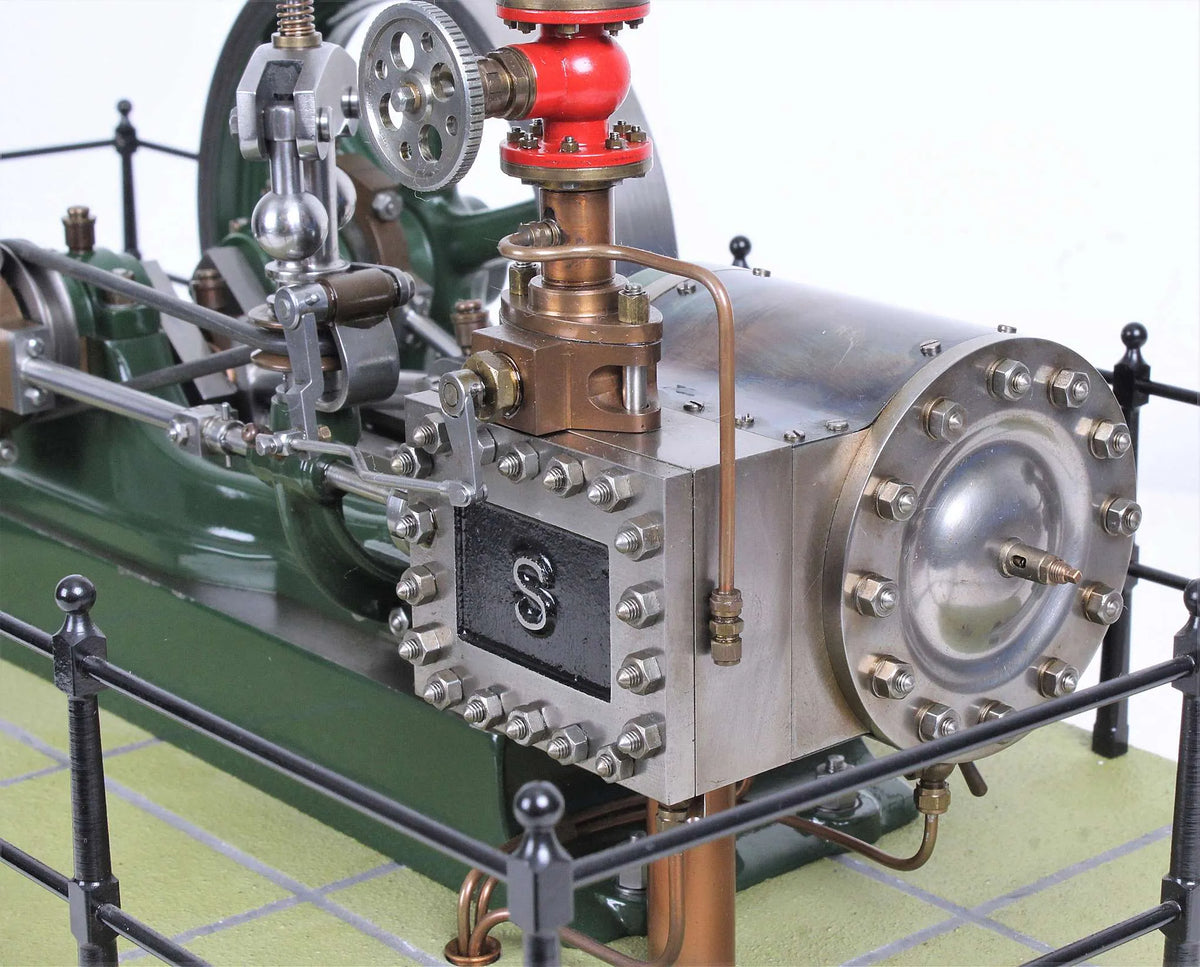 Stuart No.9 horizontal mill engine with governor and water pump