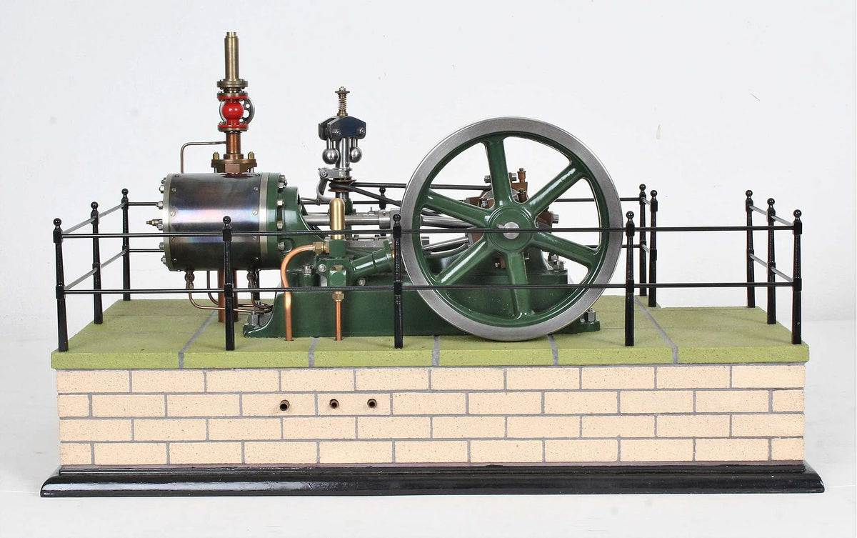 Stuart No.9 horizontal mill engine with governor and water pump