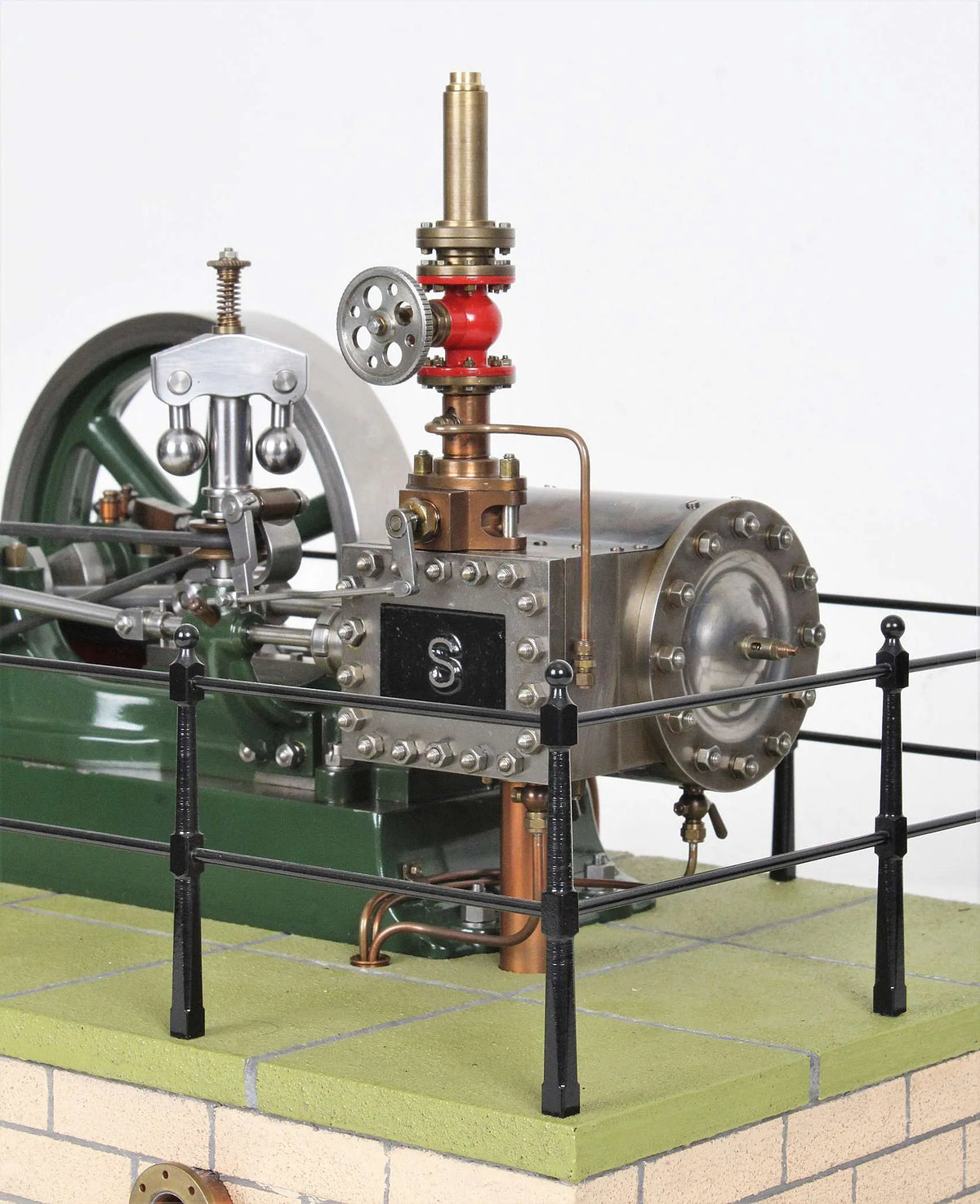 Stuart No.9 horizontal mill engine with governor and water pump