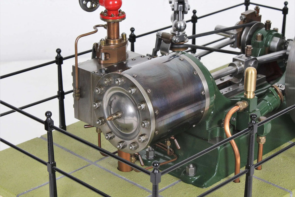 Stuart No.9 horizontal mill engine with governor and water pump