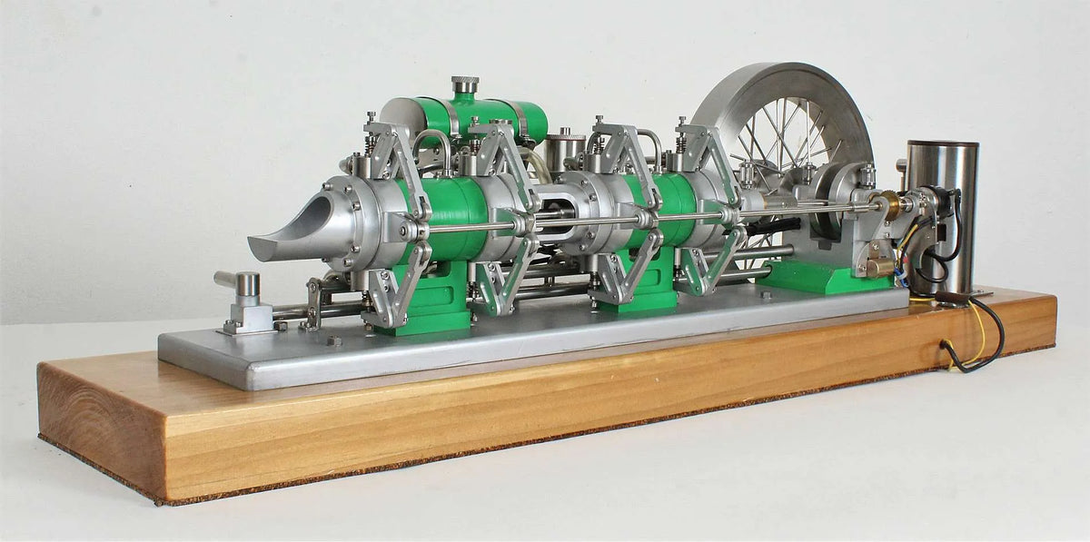 Snow double-acting tandem IC engine