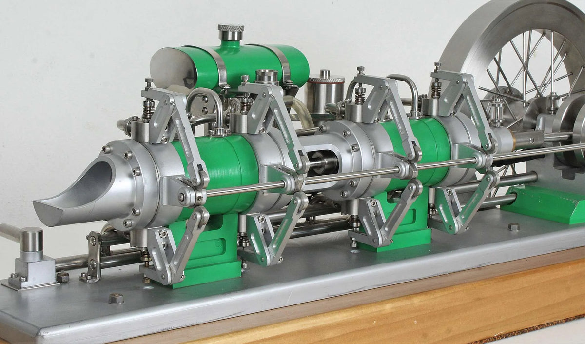 Snow double-acting tandem IC engine