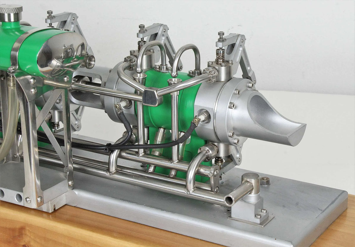 Snow double-acting tandem IC engine
