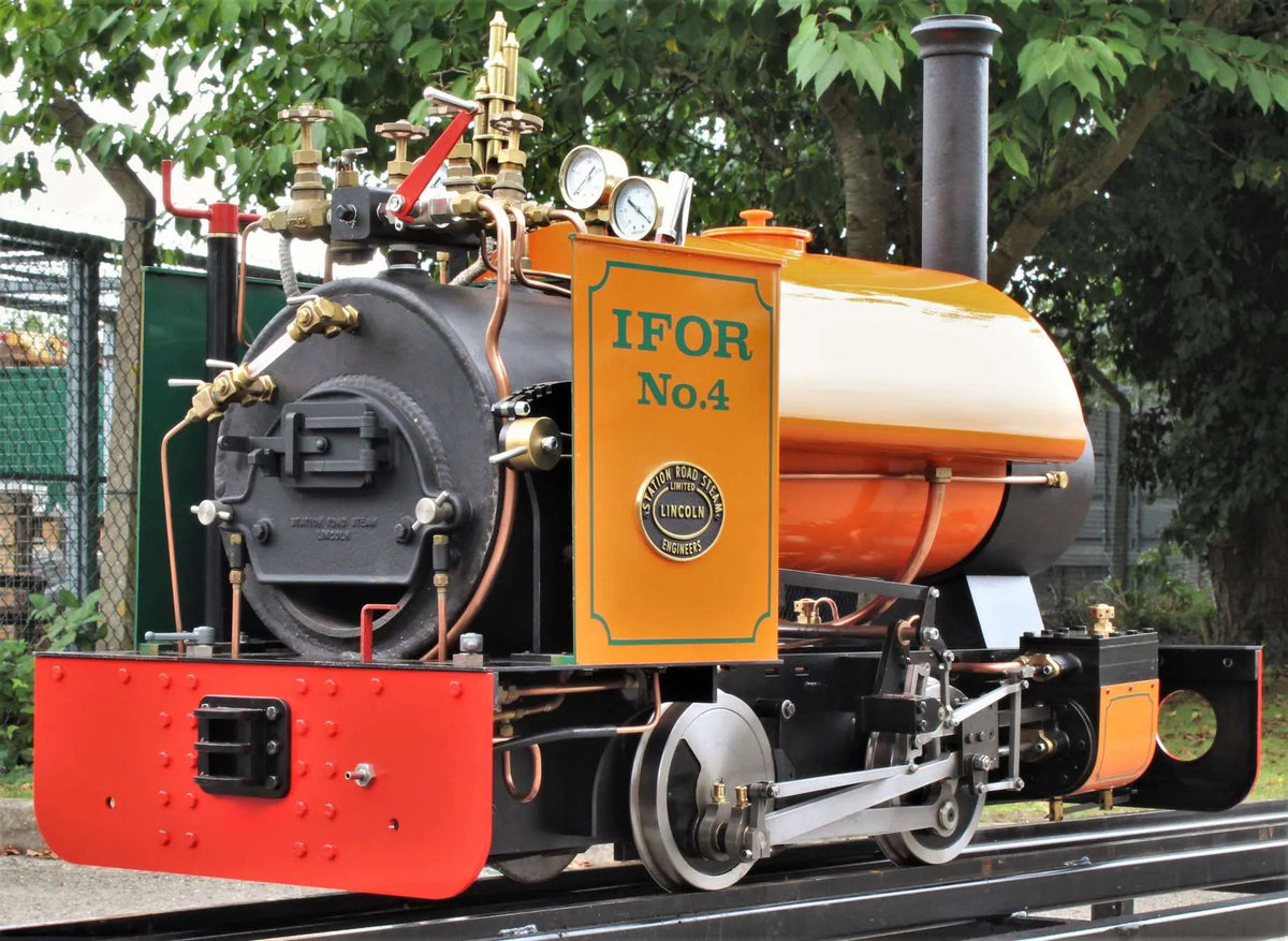 7 1/4 inch gauge "Stafford" 0-4-0ST, works number 1421 with road trailer