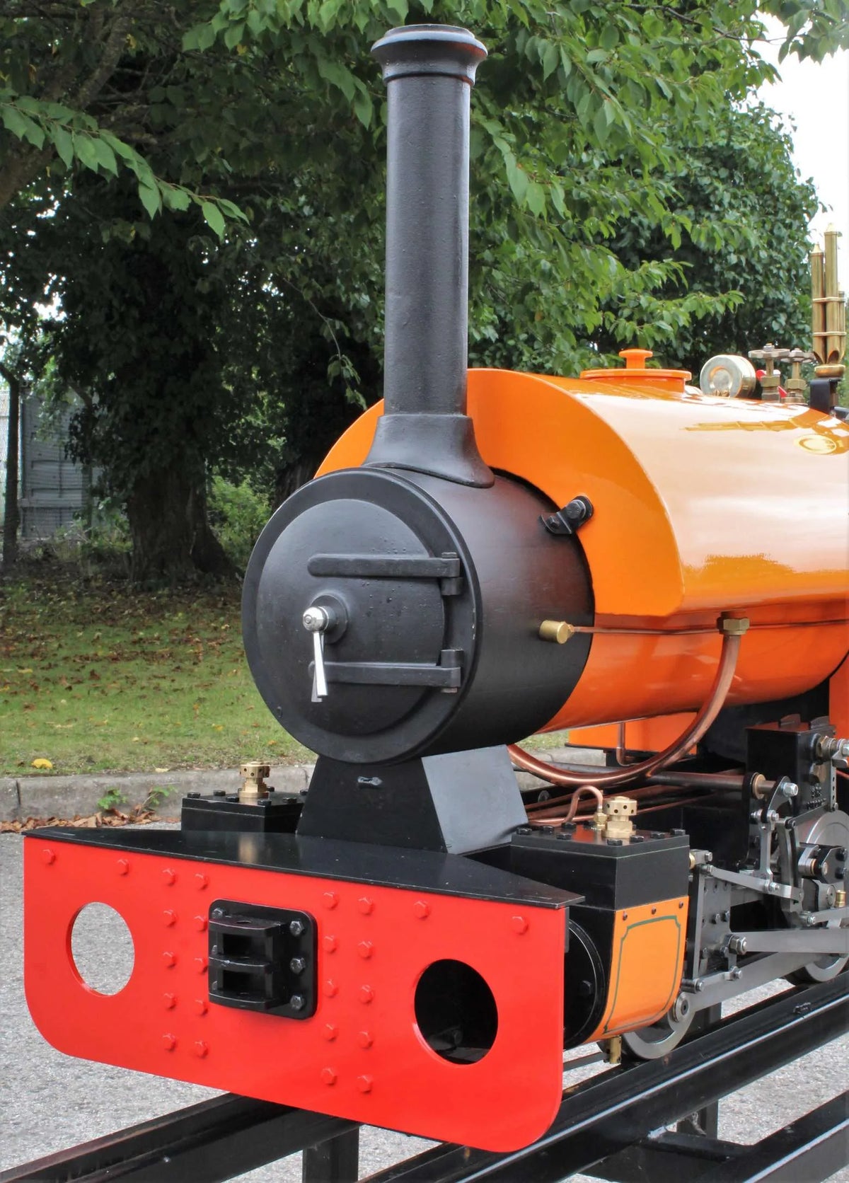 7 1/4 inch gauge "Stafford" 0-4-0ST, works number 1421 with road trailer
