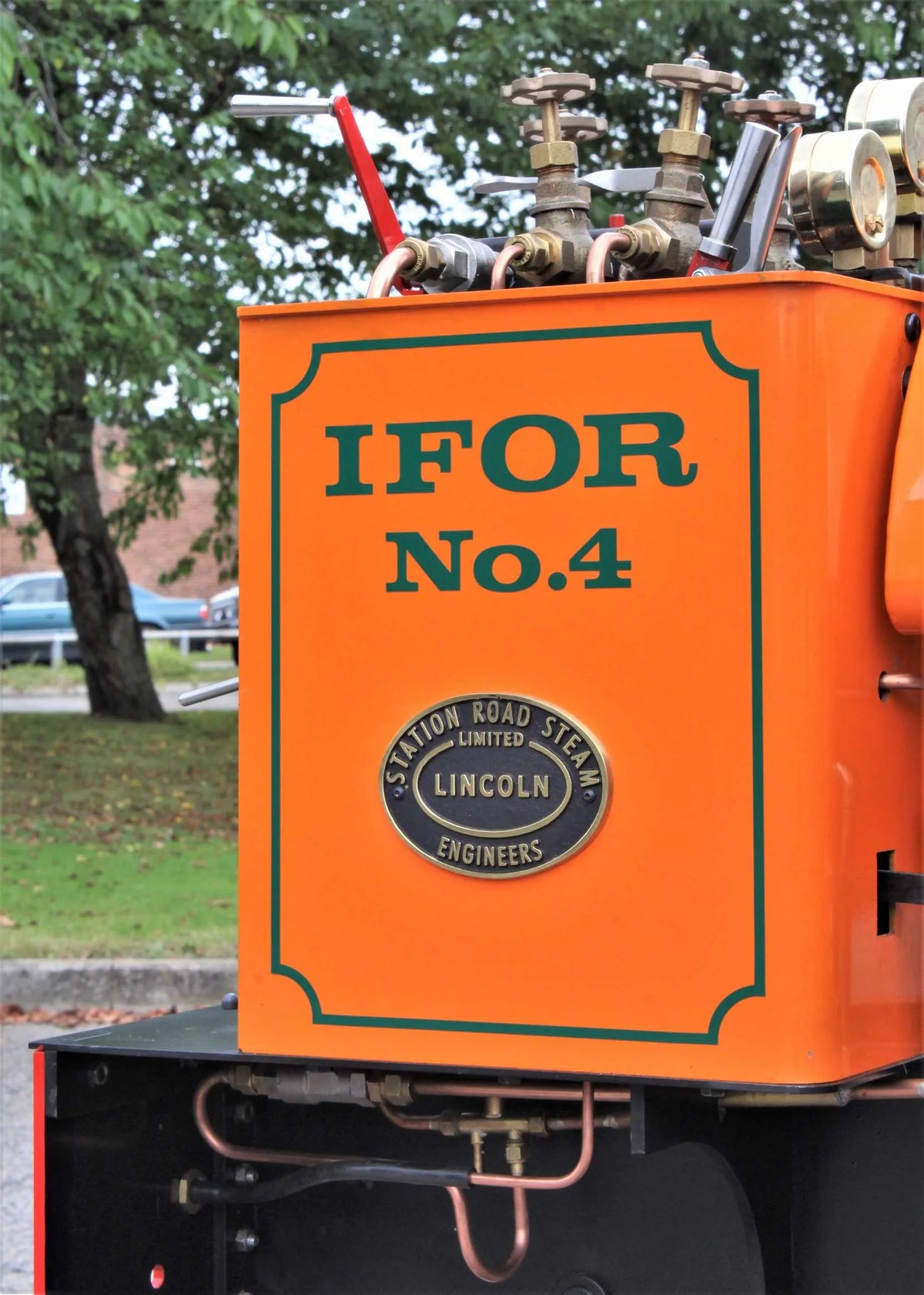 7 1/4 inch gauge "Stafford" 0-4-0ST, works number 1421 with road trailer