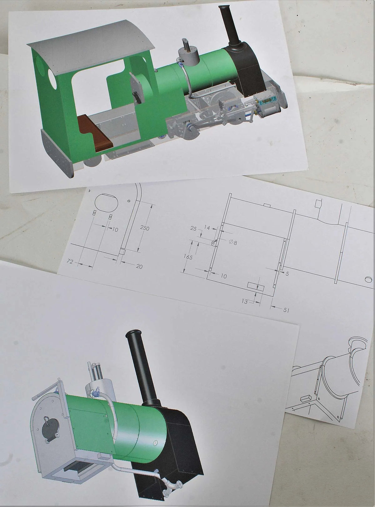 7 1/4 inch narrow gauge 0-4-2T "Bicton"