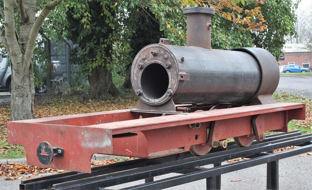 Large 7 1/4 inch narrow gauge chassis with marine boiler
