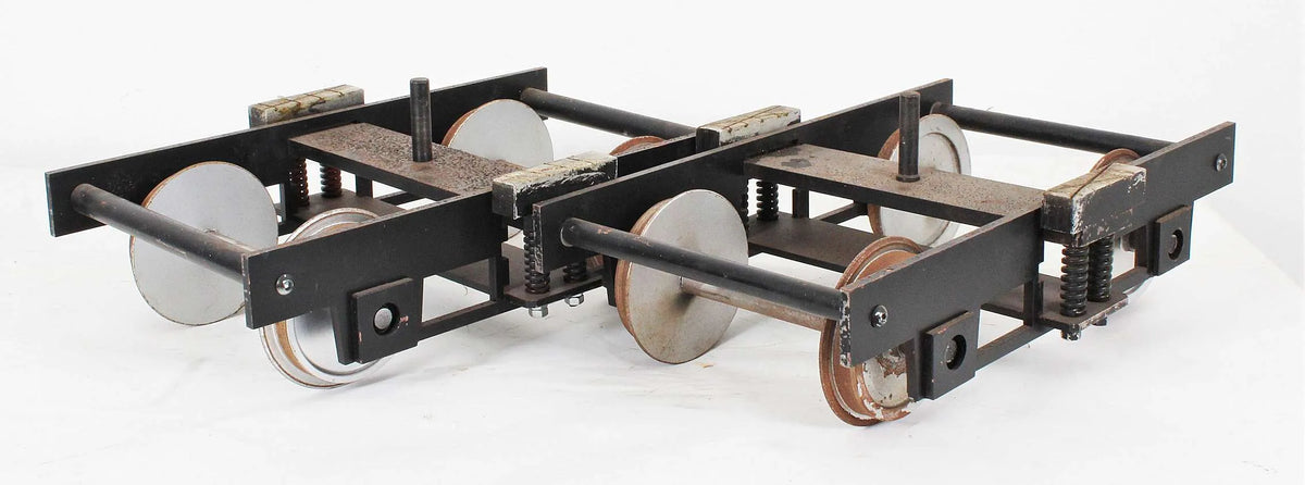 Pair 7 1/4 inch gauge unbraked bogies