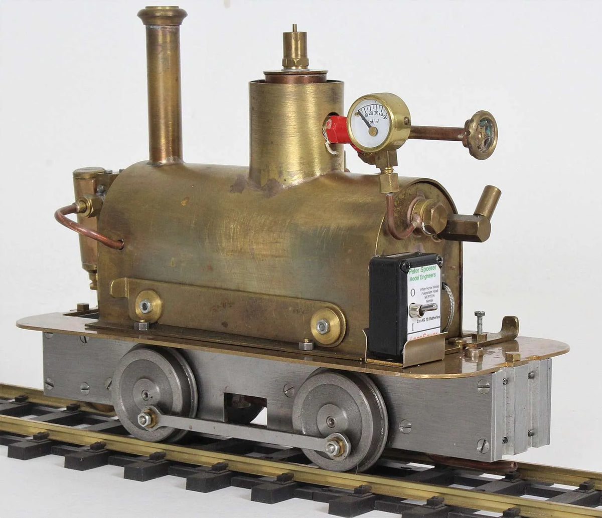 Gauge 1 spirit-fired steam tram