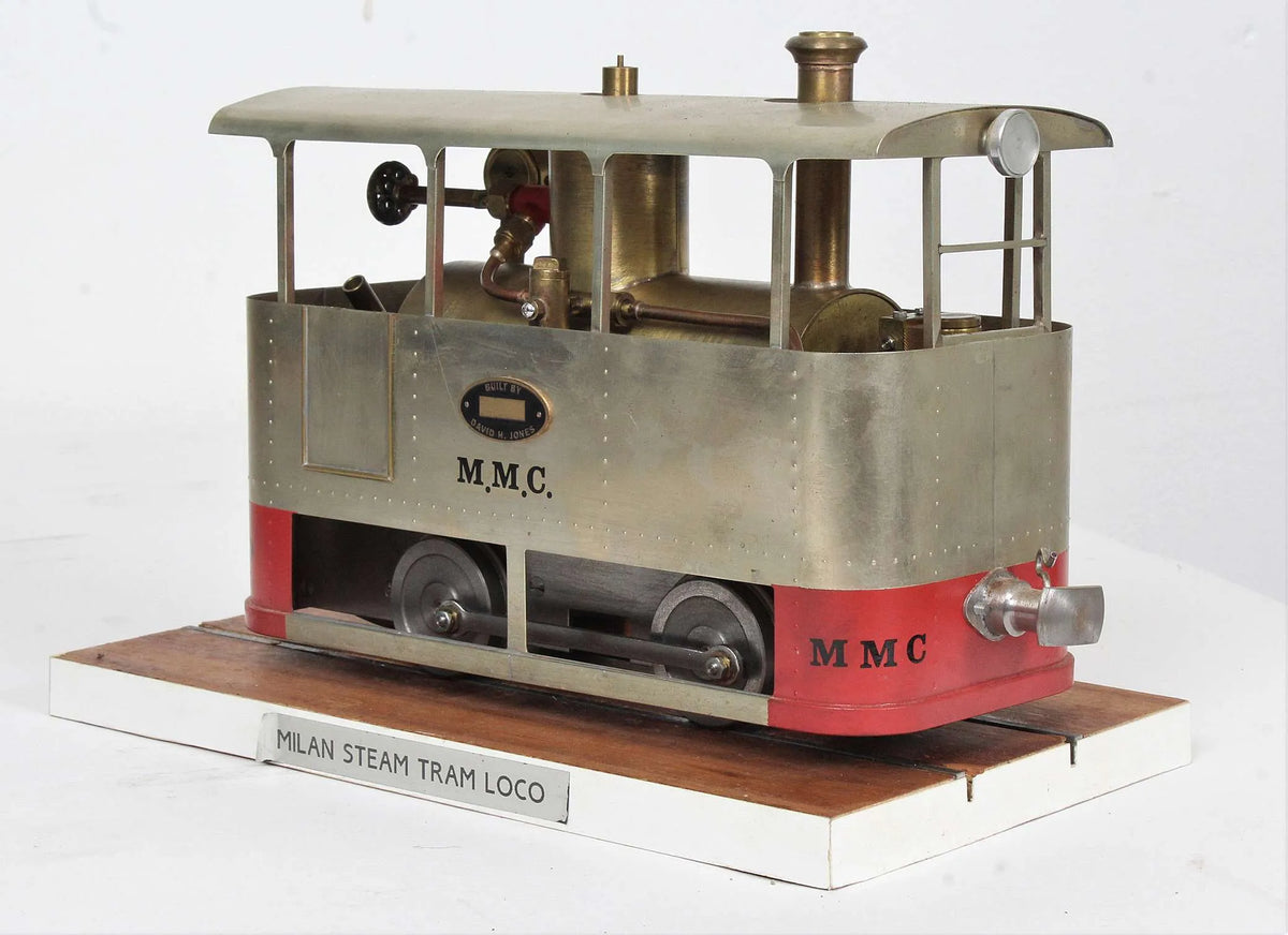 Gauge 1 spirit-fired steam tram