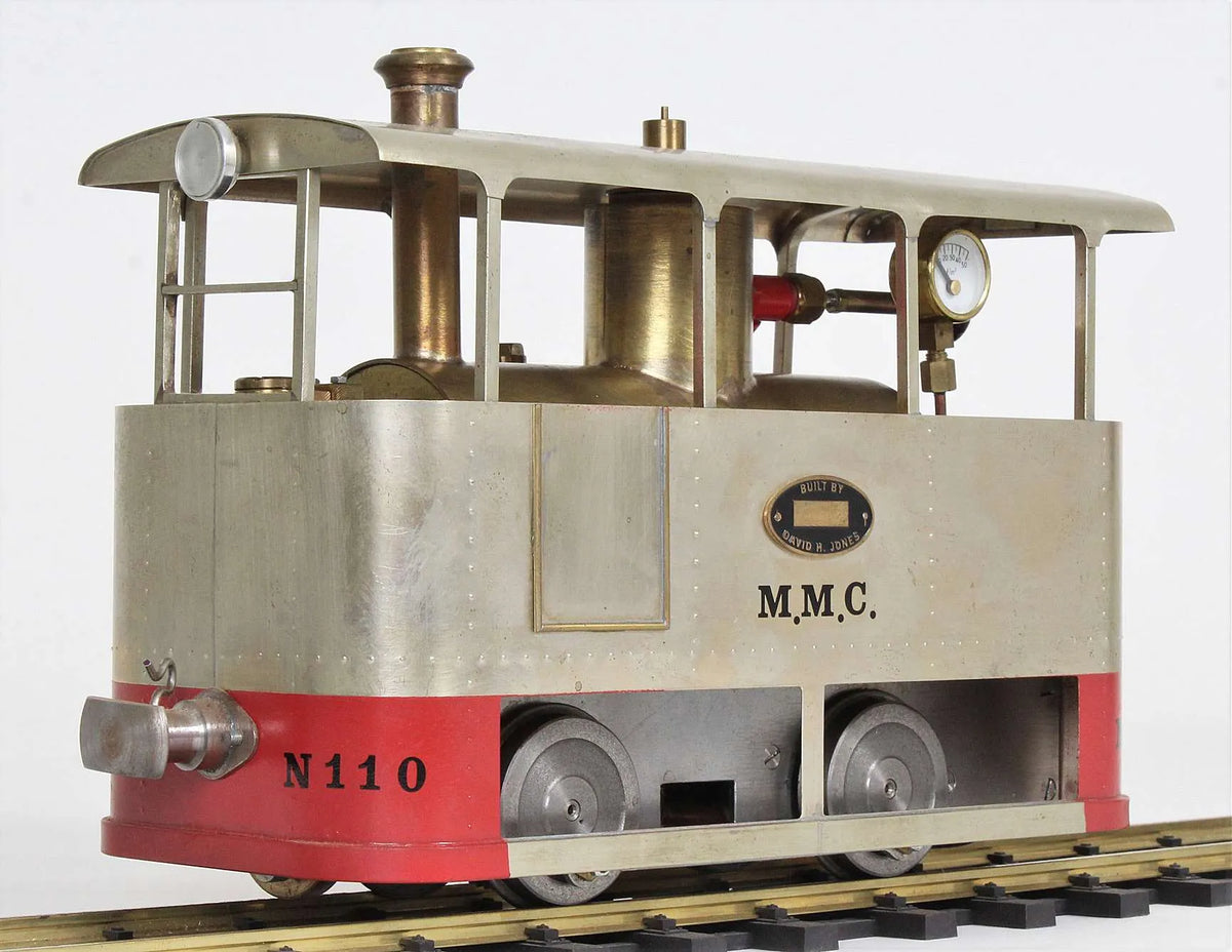 Gauge 1 spirit-fired steam tram