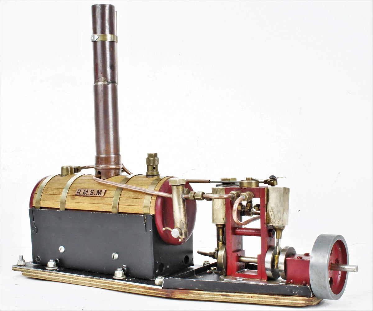Twin cylinder marine steam plant