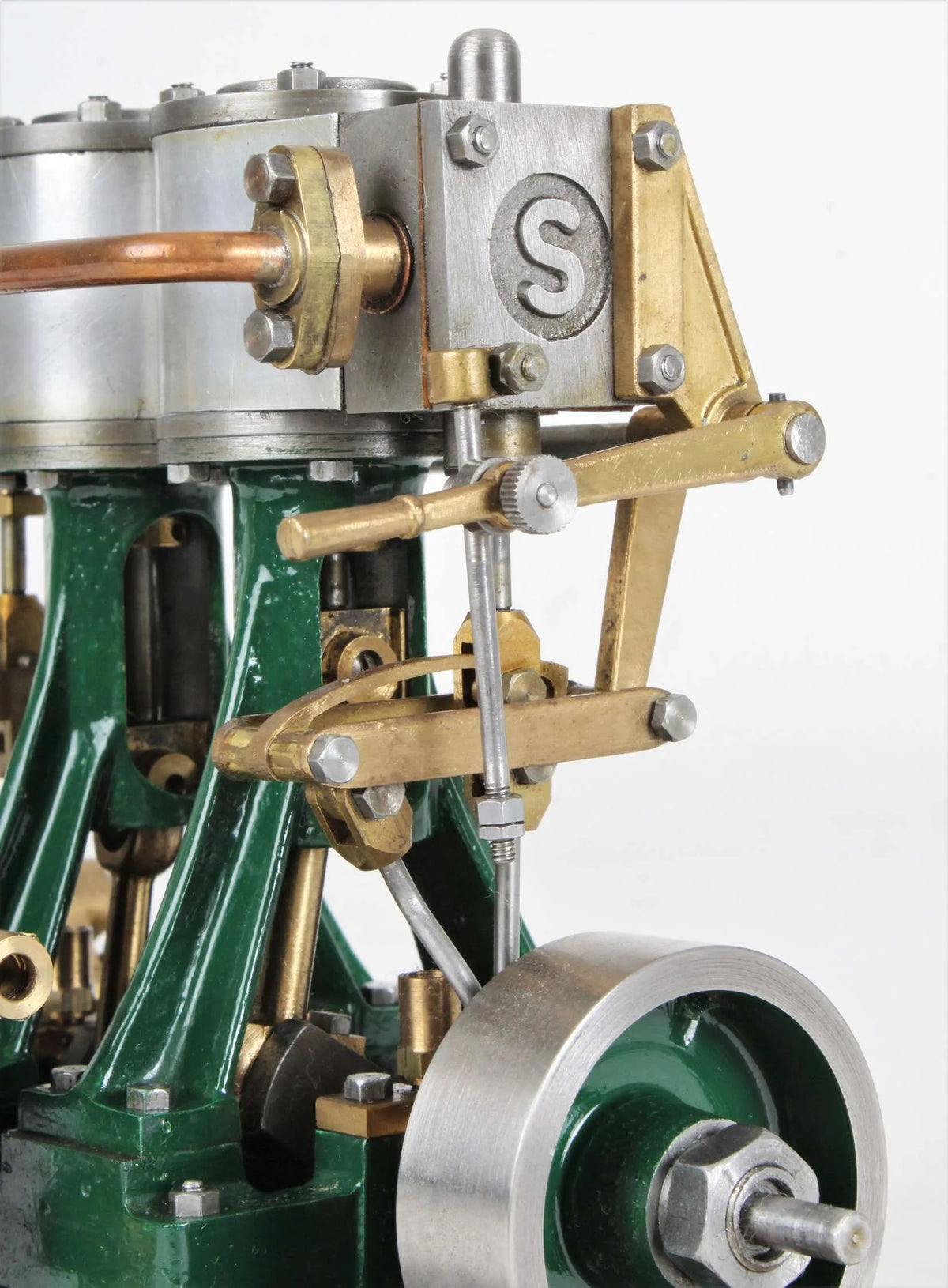 Stuart Double Ten with reversing gear and feed pump