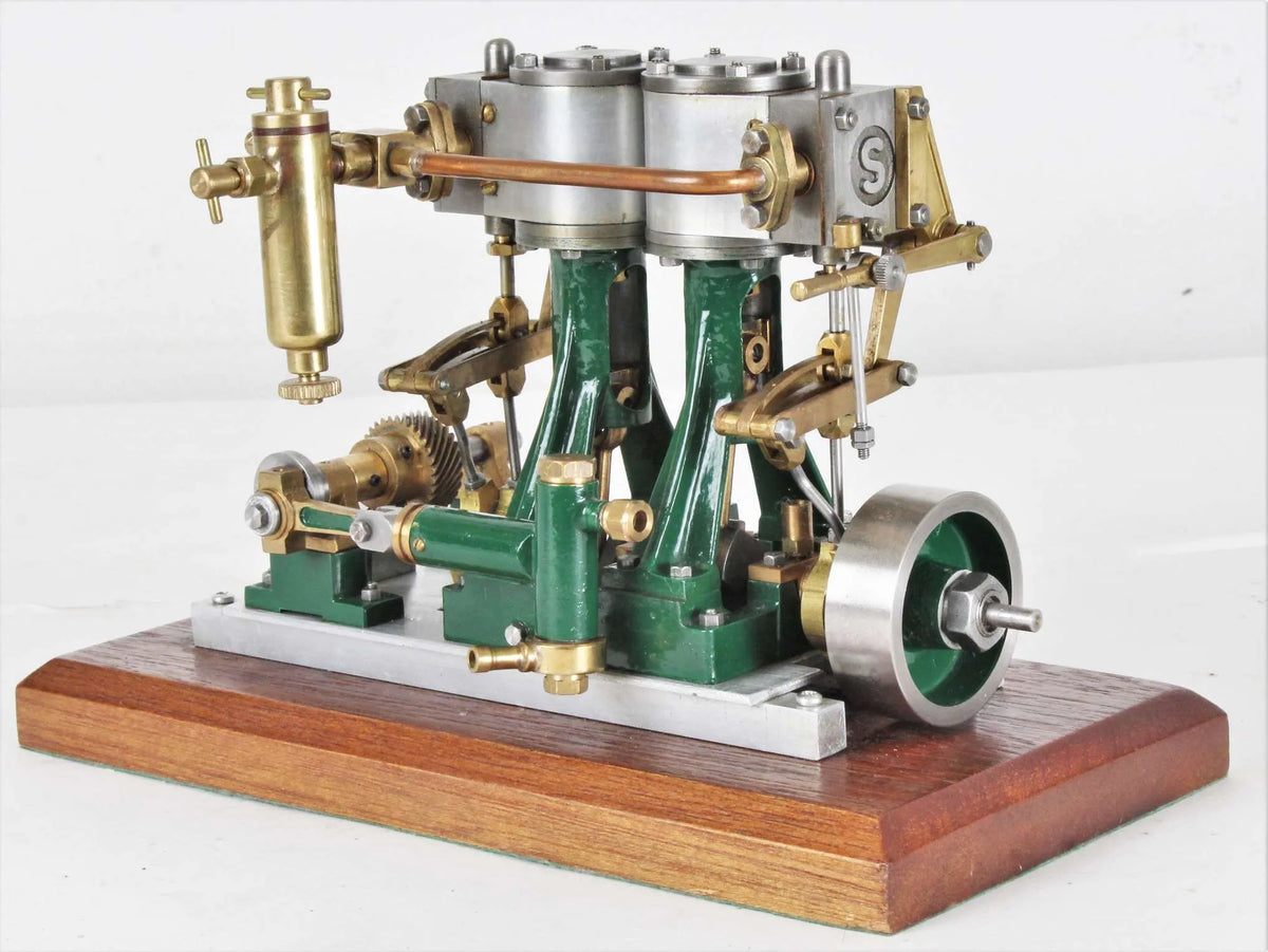 Stuart Double Ten with reversing gear and feed pump