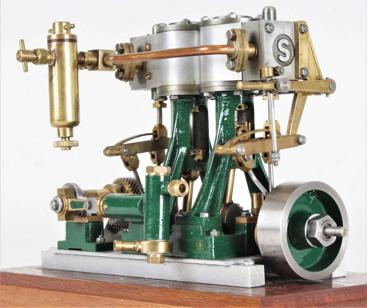 Stuart Double Ten with reversing gear and feed pump
