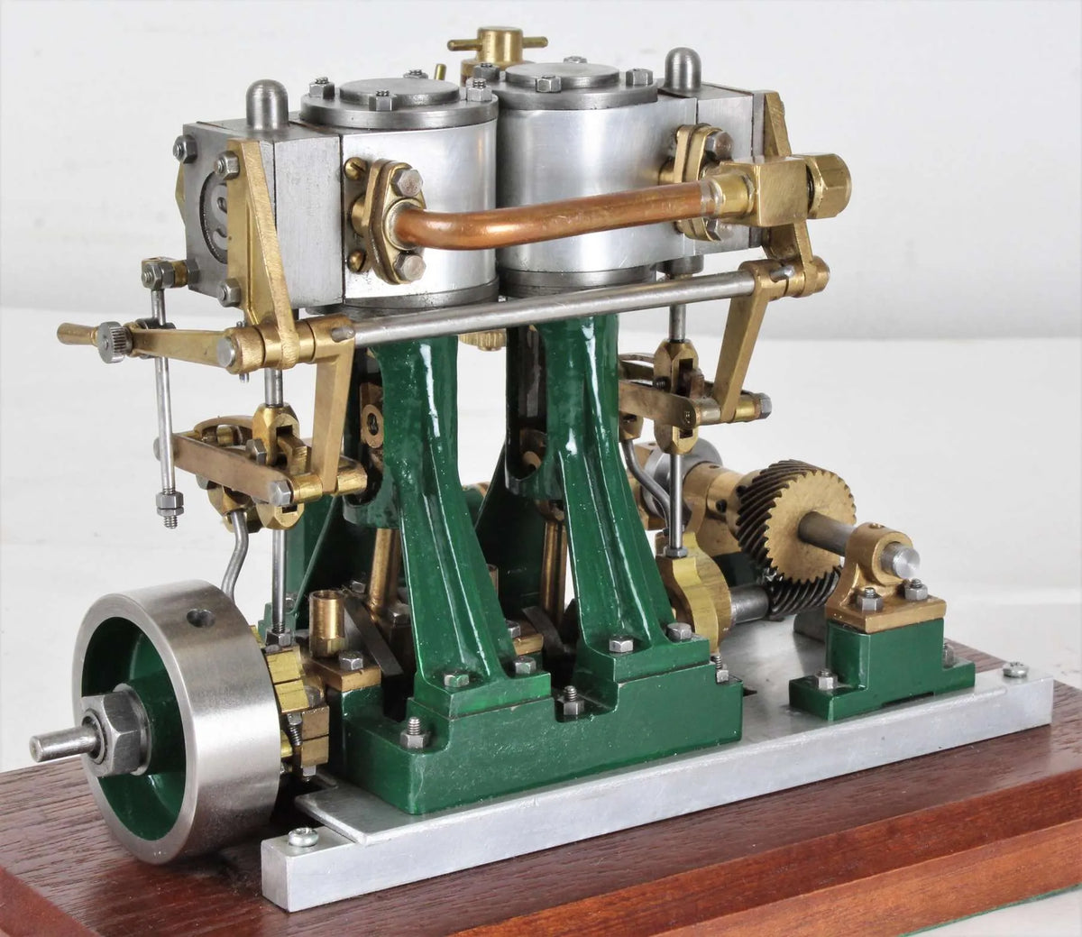 Stuart Double Ten with reversing gear and feed pump
