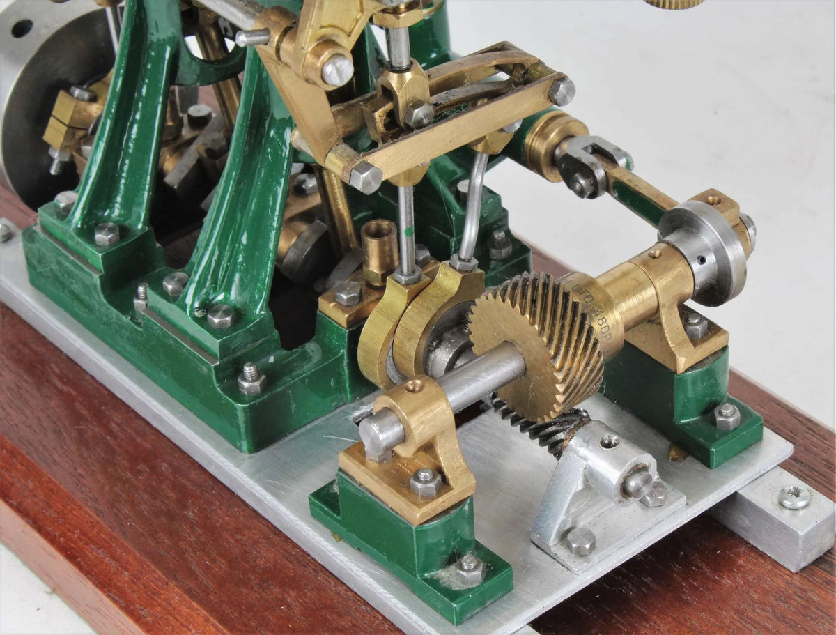 Stuart Double Ten with reversing gear and feed pump