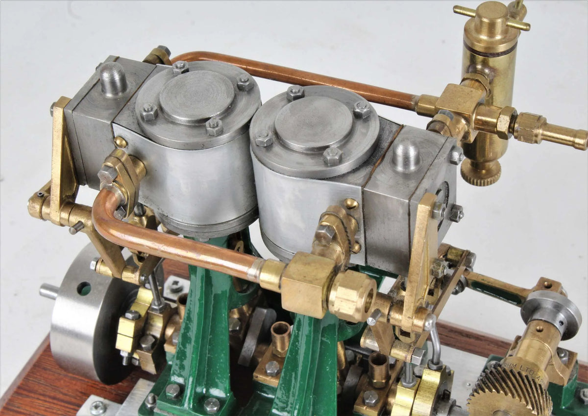 Stuart Double Ten with reversing gear and feed pump