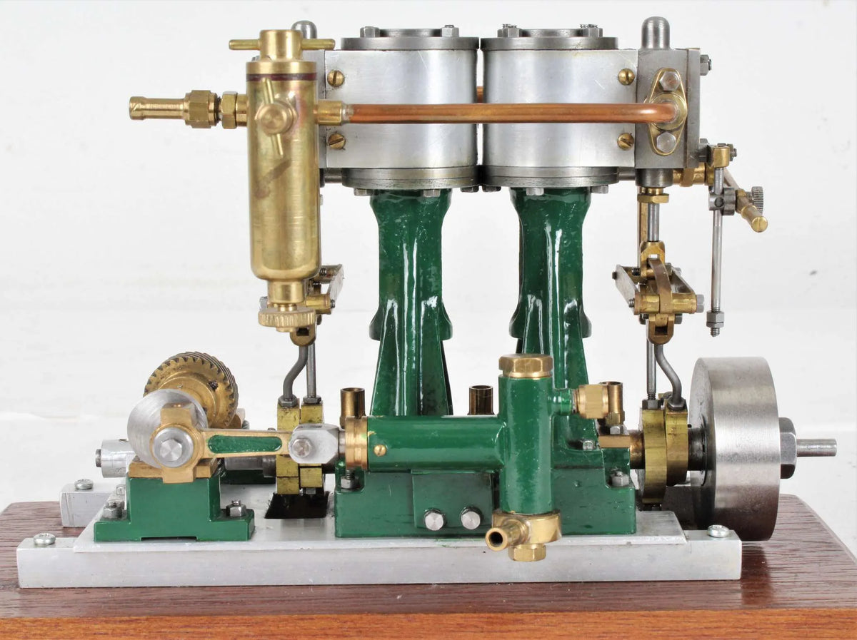 Stuart Double Ten with reversing gear and feed pump