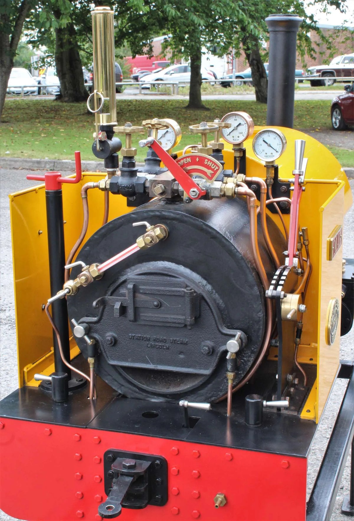7 1/4 inch gauge Stafford 0-4-0ST works number 1312, with driving truck