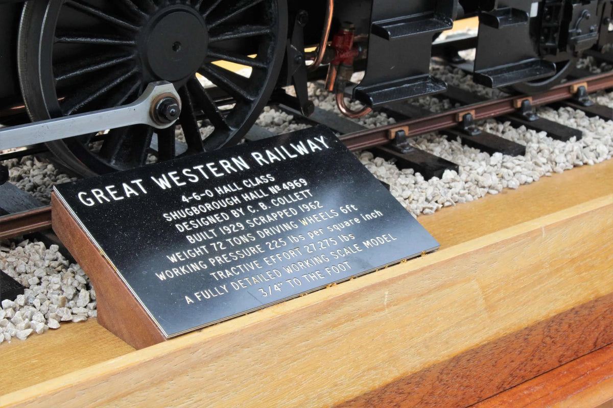 3 1/2 inch gauge GWR 4-6-0 "Shugborough Hall"