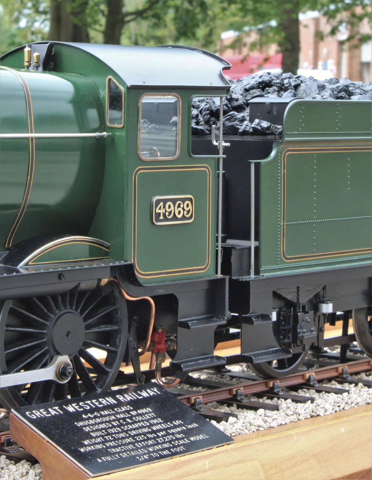 3 1/2 inch gauge GWR 4-6-0 "Shugborough Hall"