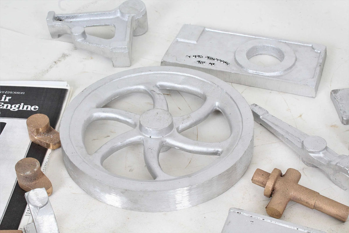 Rider-Ericsson hot air pumping engine castings