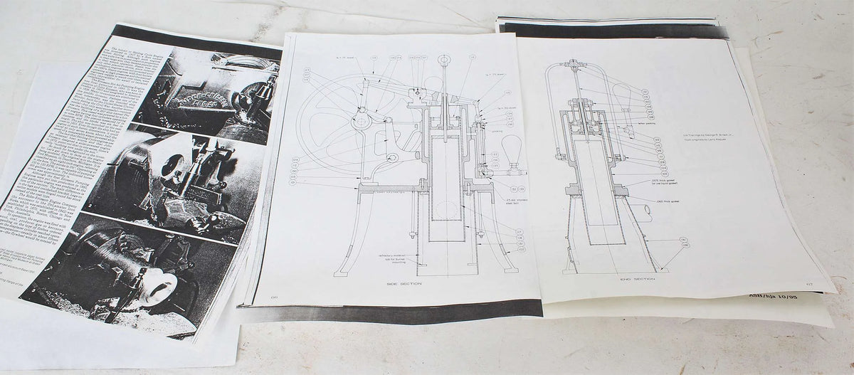 Rider-Ericsson hot air pumping engine castings