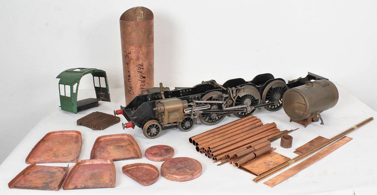 3 1/2 inch gauge "Britannia", chassis, flanged boiler kit, tender