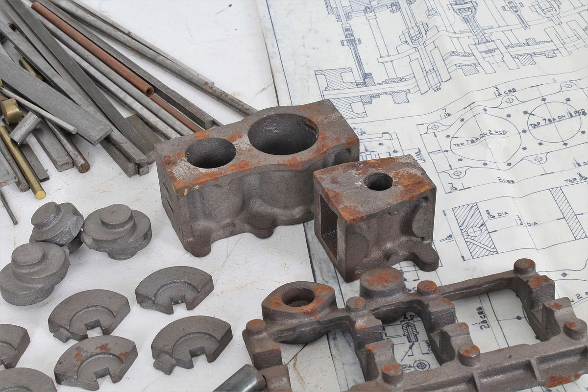 Stuart triple expansion engine castings