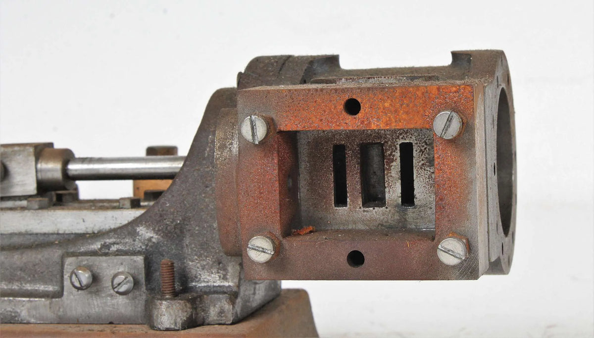 Part-built Stuart No.9 horizontal mill engine