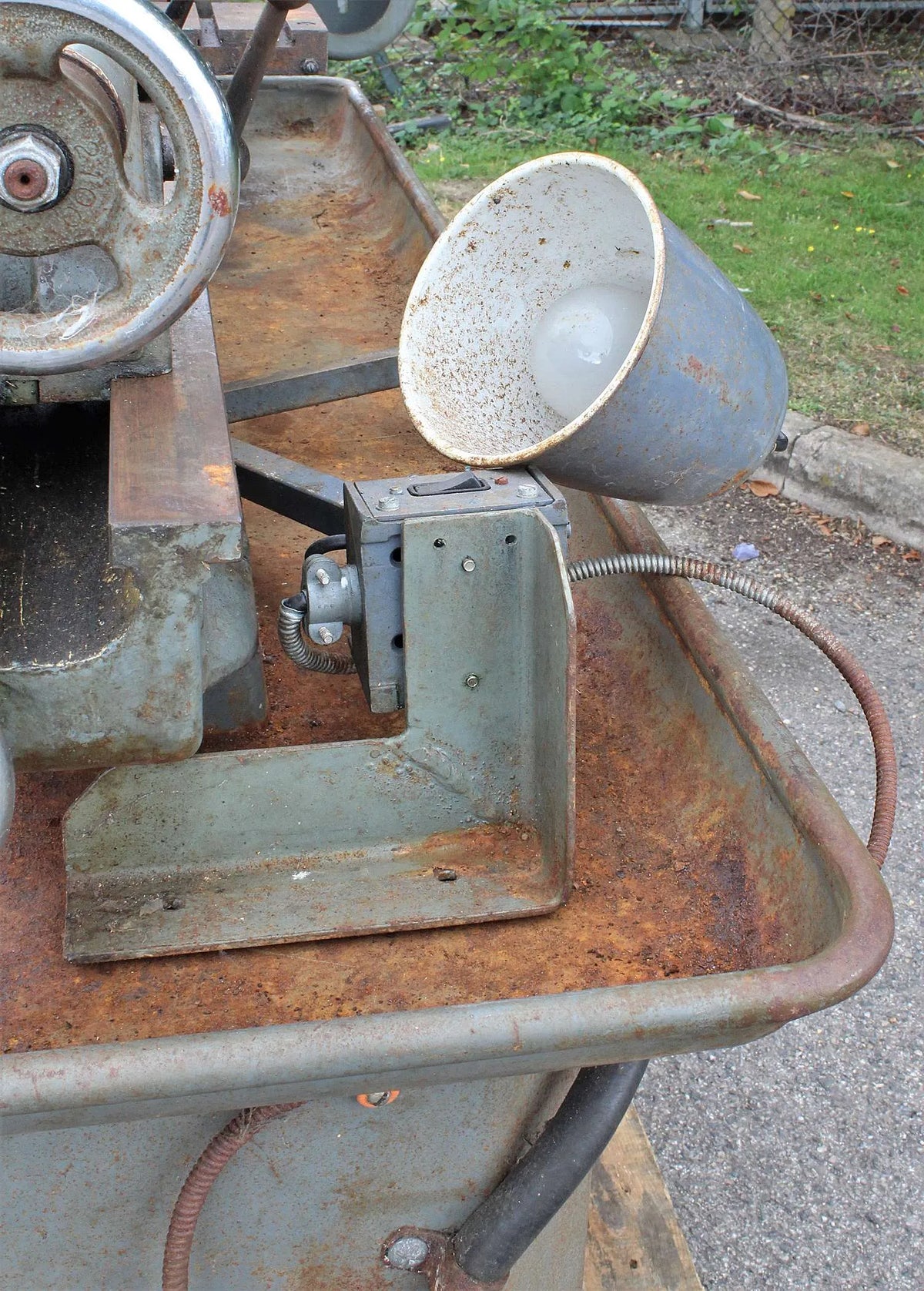 Long bed Myford Super 7B with industrial stand for restoration