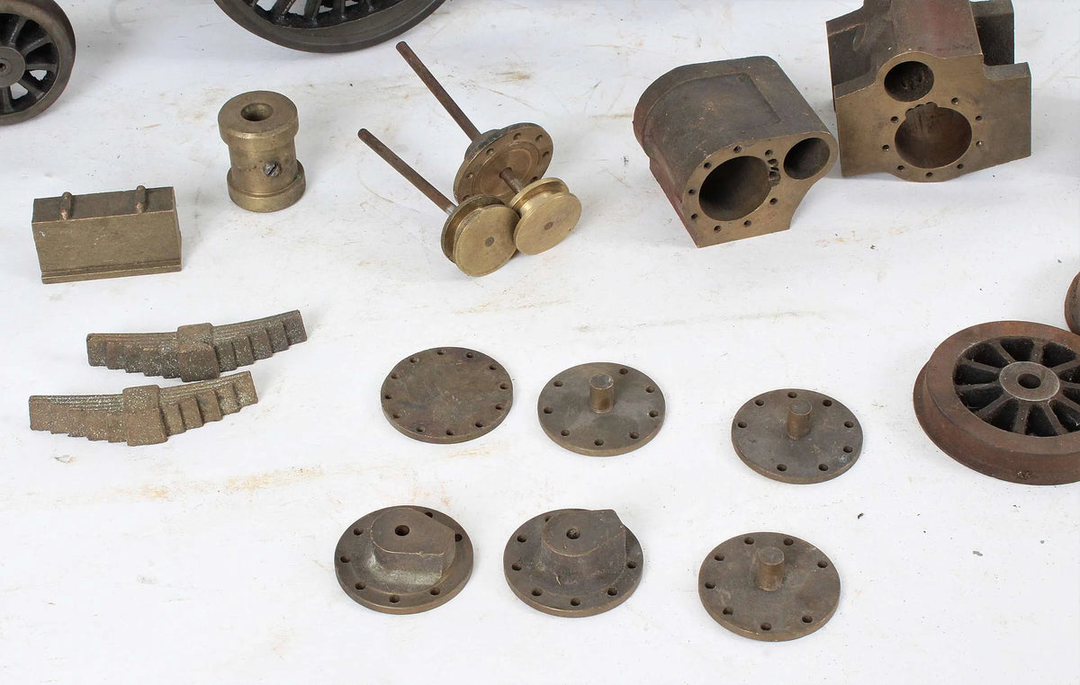 3 1/2 inch gauge "Hielan Lassie" frames, wheels, cylinders