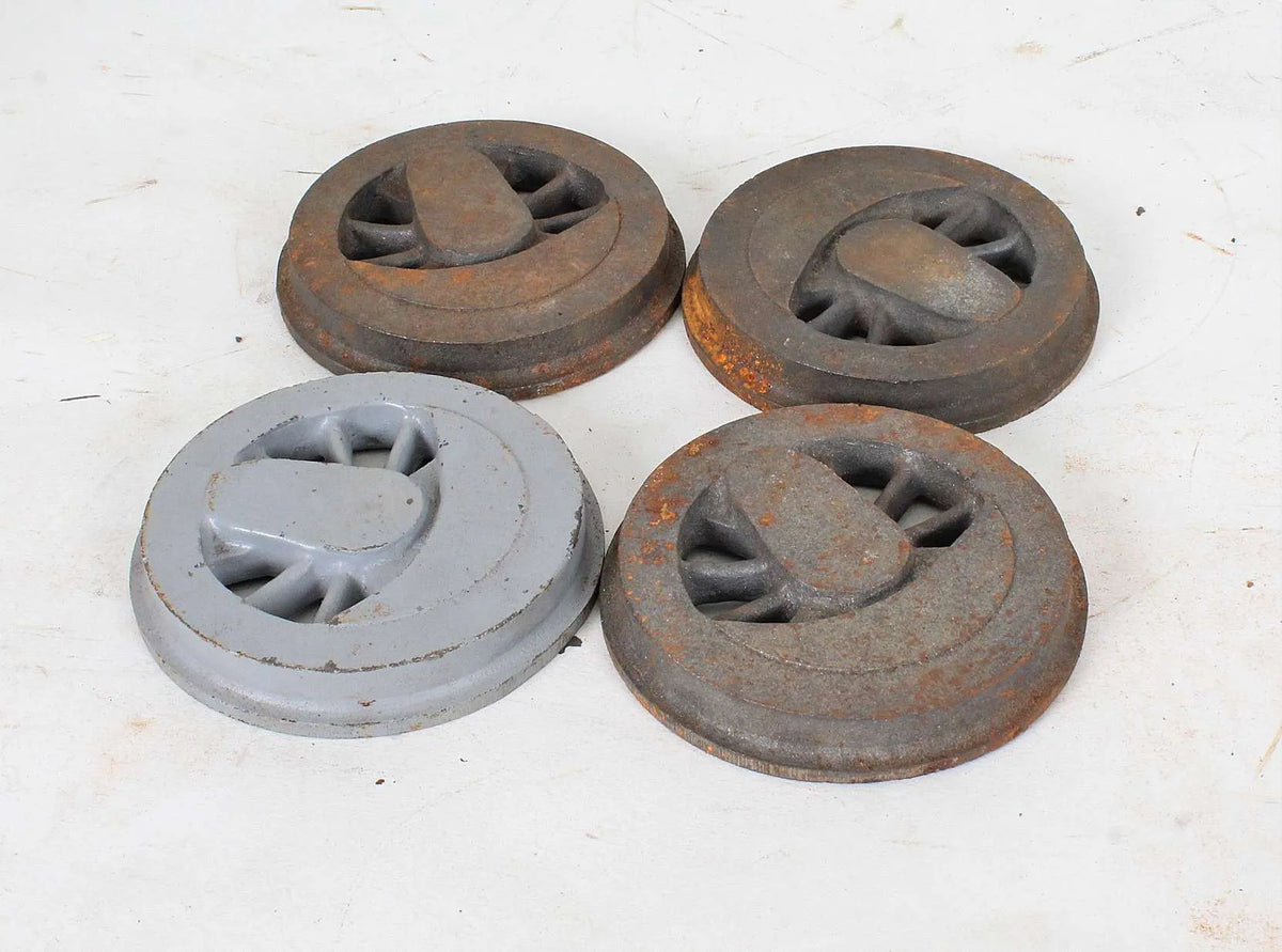 Four wheel castings, gunmetal cylinder set