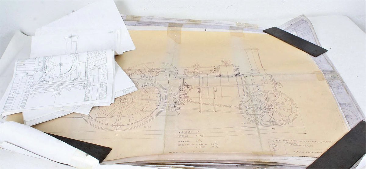3 inch scale Marshall agricultural engine castings and commercial boiler